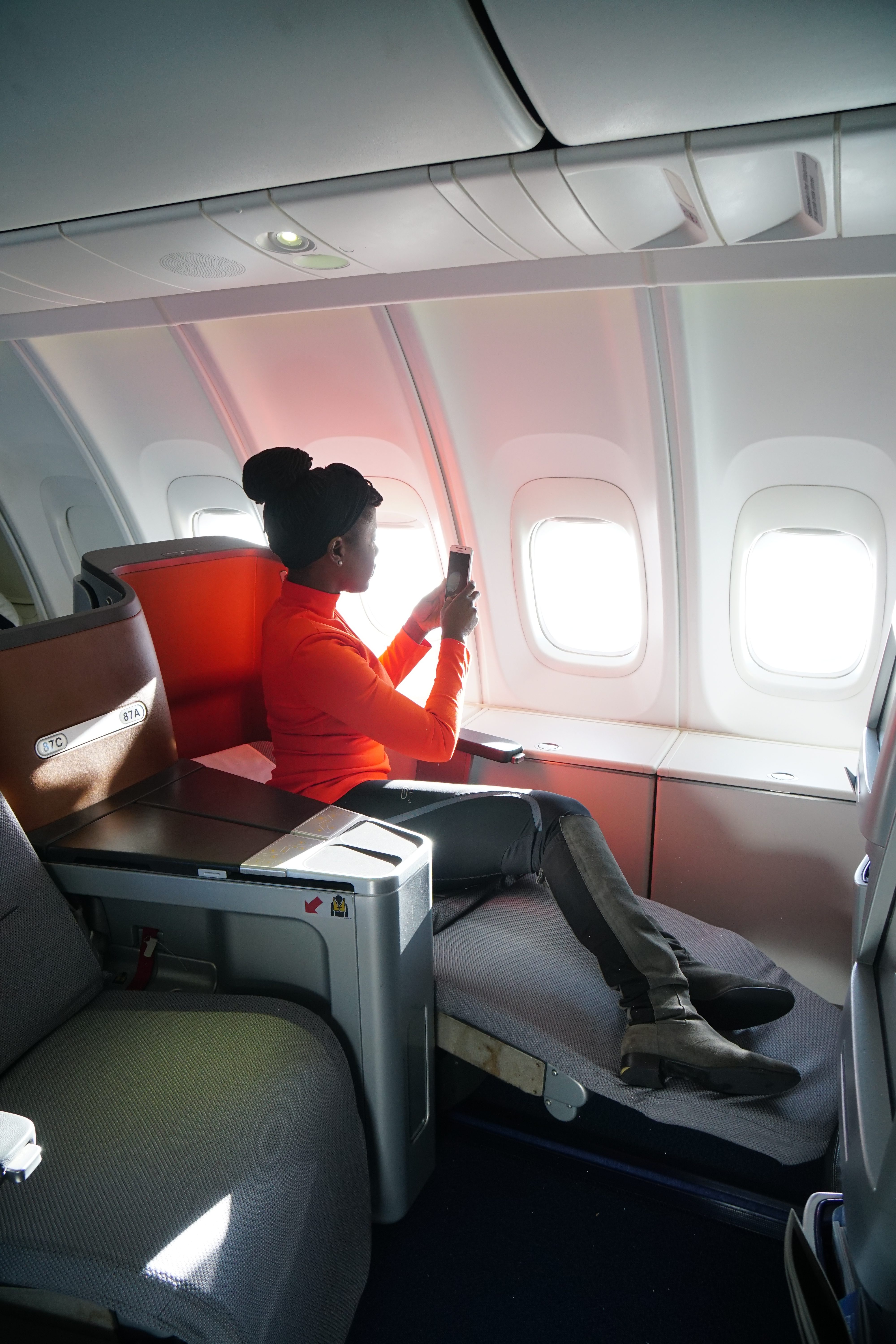 lufthansa business class carry on