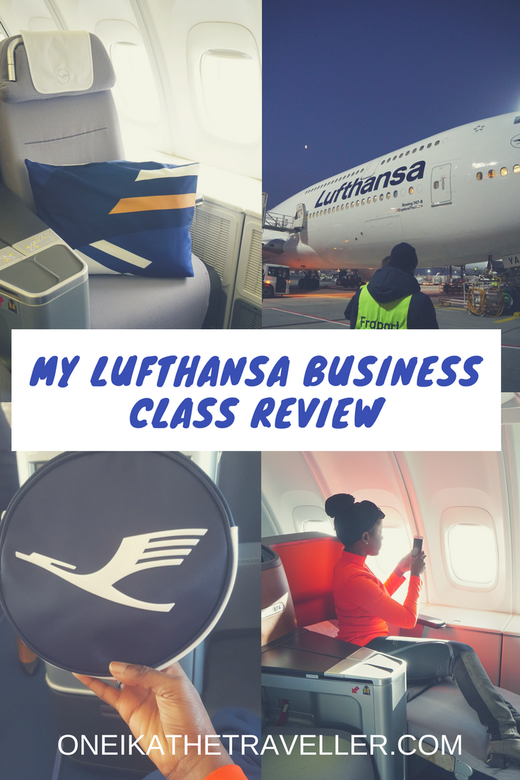 Treat yo’self: My Lufthansa Business Class Flight Review - Oneika the ...